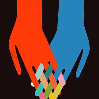 hands intertwining
